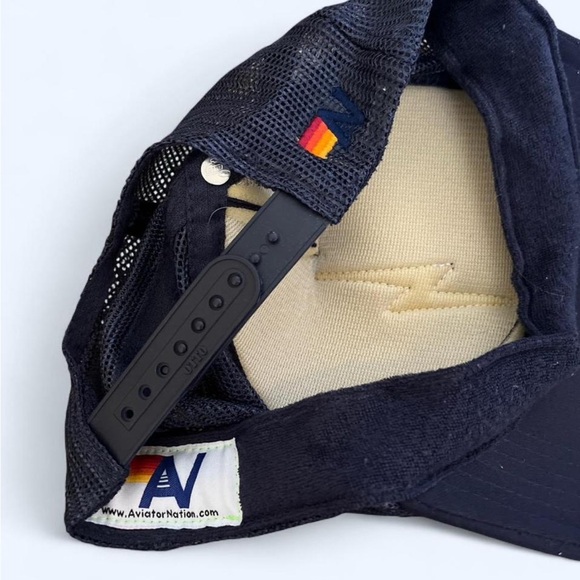 Aviator Nation Navy Cap with Yellow Accent - Picture 2 of 2